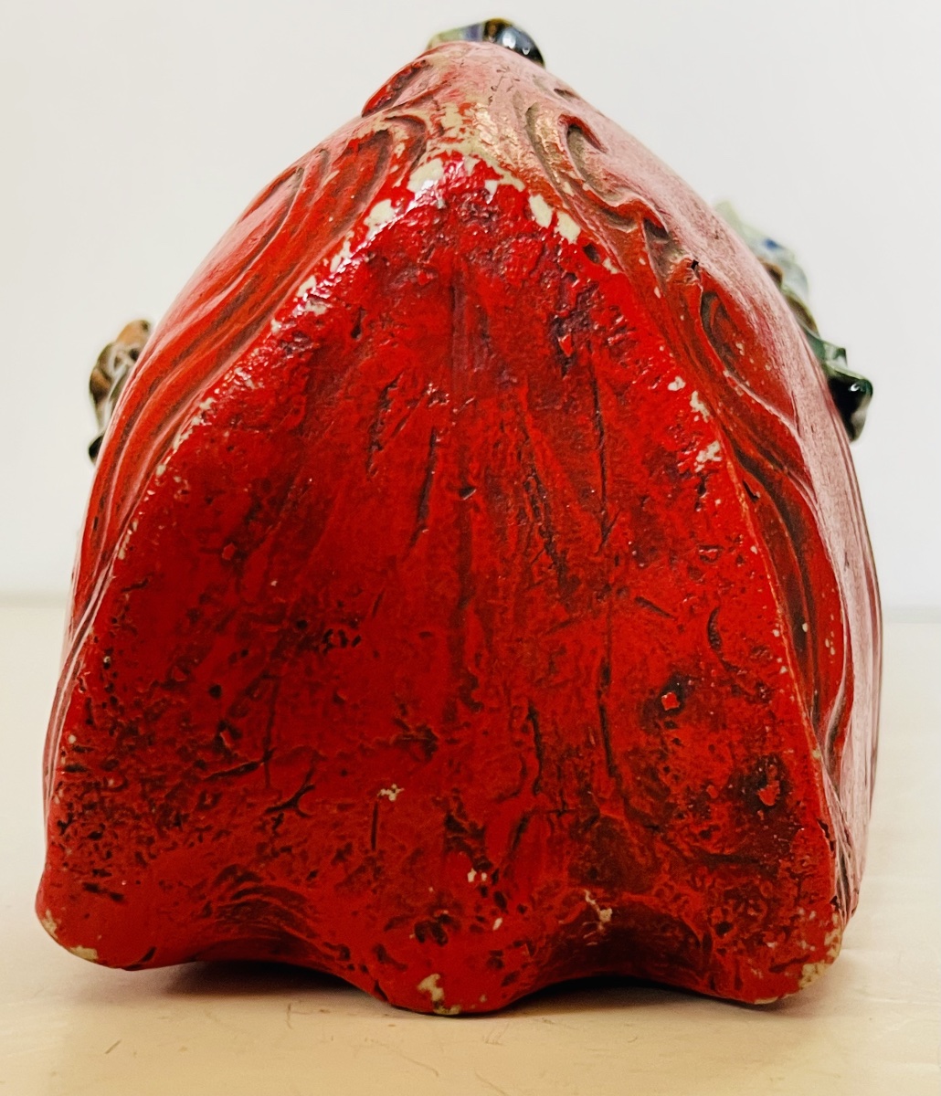 Japanese Sumida Gawa Vase Signed By Ban-ni, Meiji Period, 1900.-photo-2